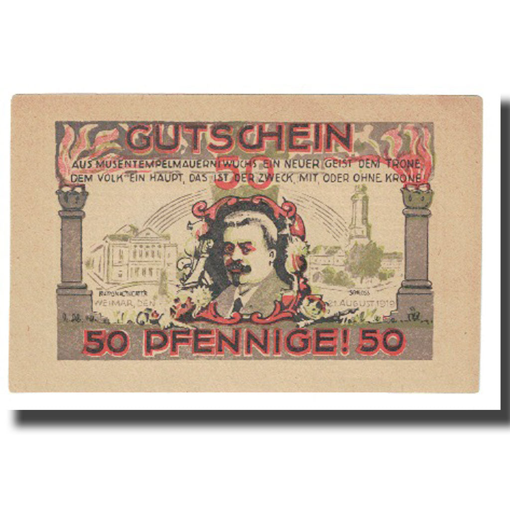 Banknote, Germany, Weimar Stadt, 20 Pfennig, personnage, 1921, 1921-05-01
