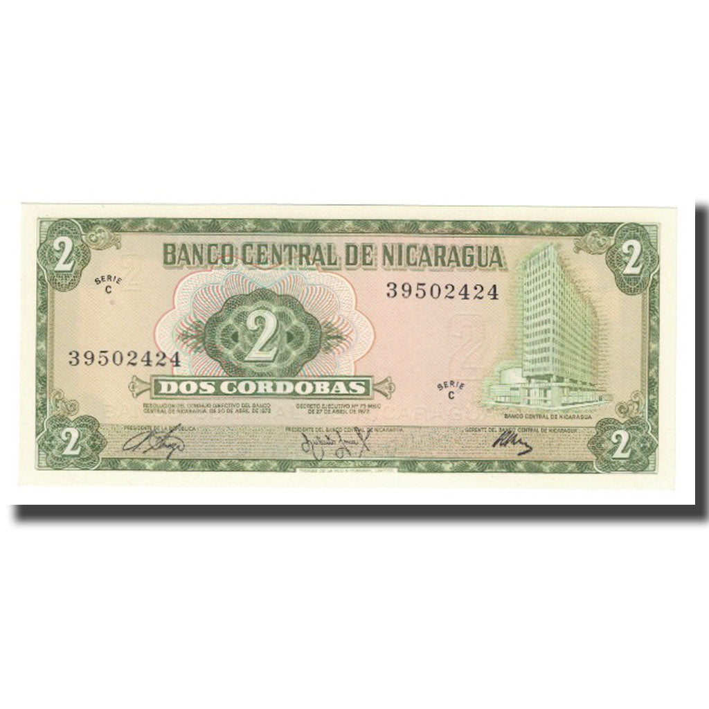 Billet, Nicaragua, 2 Cordobas, KM:121a, NEUF