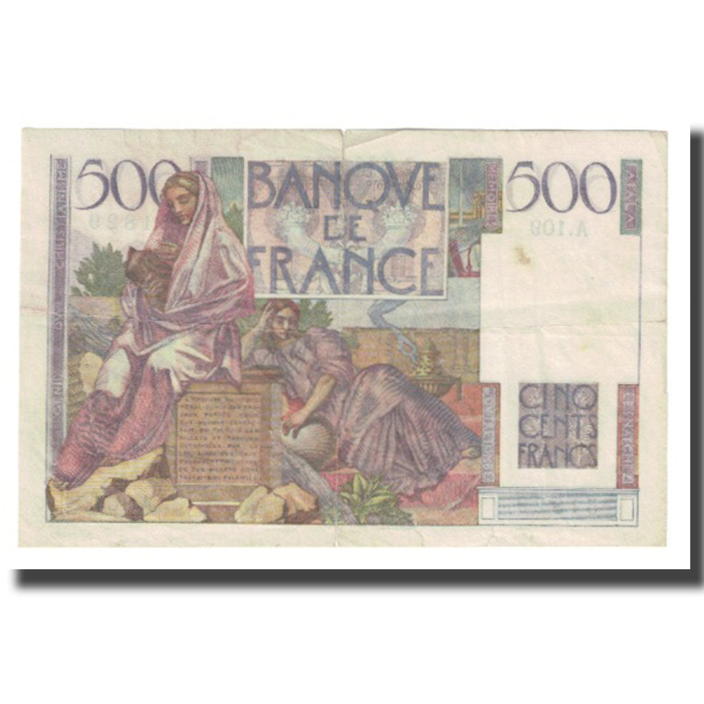 Frankreich, 500 Francs, Chateaubriand, 1952, 1952-07-03, S+, Fayette:34.09