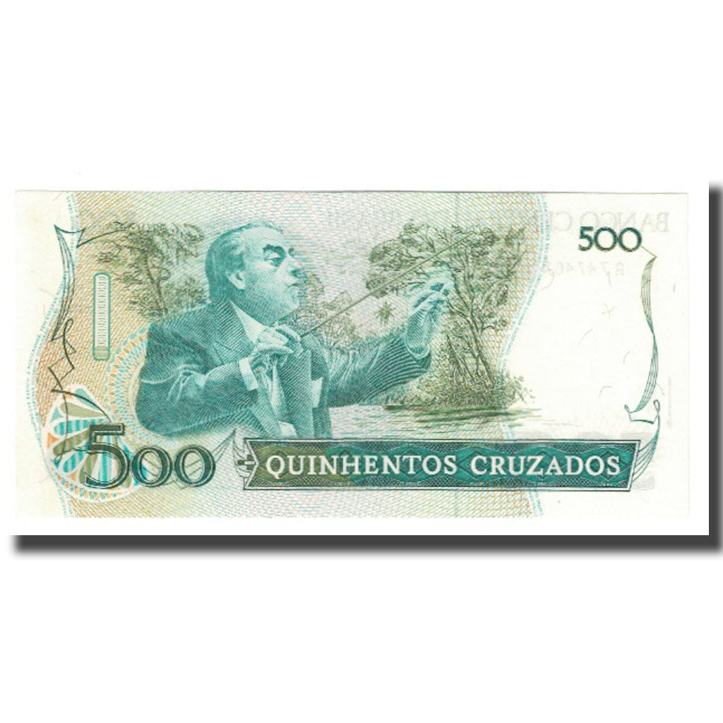 Banknote, Brazil, 500 Cruzados, KM:212a, UNC(63)