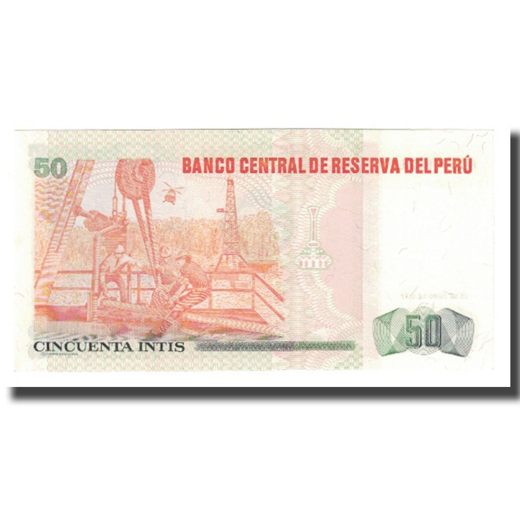 Banknote, Peru, 50 Intis, 1987, 1987-06-26, KM:130, UNC(63)