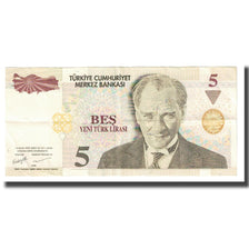 Banknote, Turkey, 5 New Lira, 2005, KM:217, UNC(60-62)