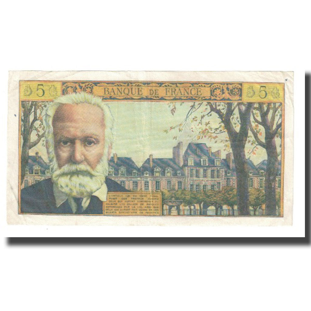 Frankreich, 5 Nouveaux Francs, Victor Hugo, 1965, G.Gouin