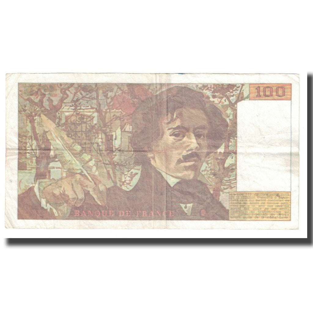 France, 100 Francs, Delacroix, 1993, BRUNEEL, BONARDIN, VIGIER, EF(40-45)
