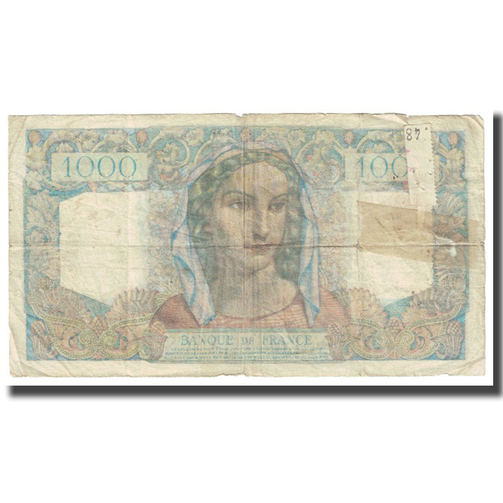 Francia, 1000 Francs, Minerve et Hercule, 1945, P. Rousseau and R. Favre-Gilly