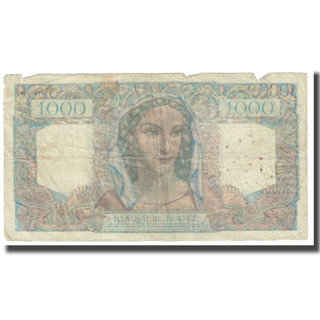 France, 1000 Francs, Minerve et Hercule, 1946, P. Rousseau and R. Favre-Gilly