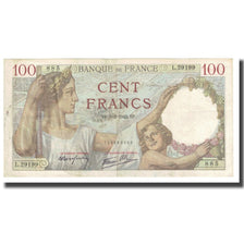 Francia, 100 Francs, Sully, 1942, P. Rousseau and R. Favre-Gilly, 1942-03-05