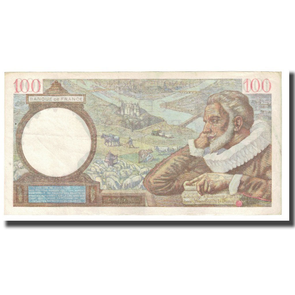Francia, 100 Francs, Sully, 1942, P. Rousseau and R. Favre-Gilly, 1942-03-05