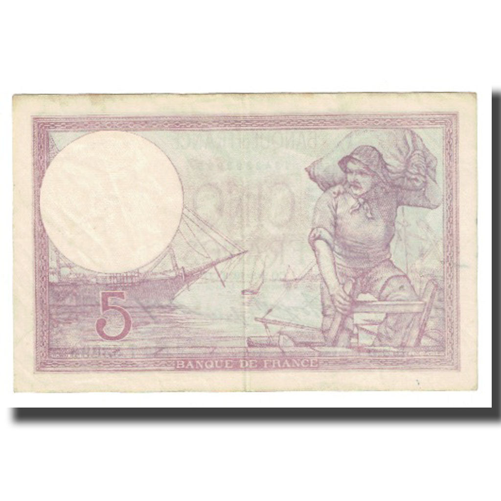 Francja, 5 Francs, Violet, 1933, P. Rousseau and R. Favre-Gilly, 1933-03-02