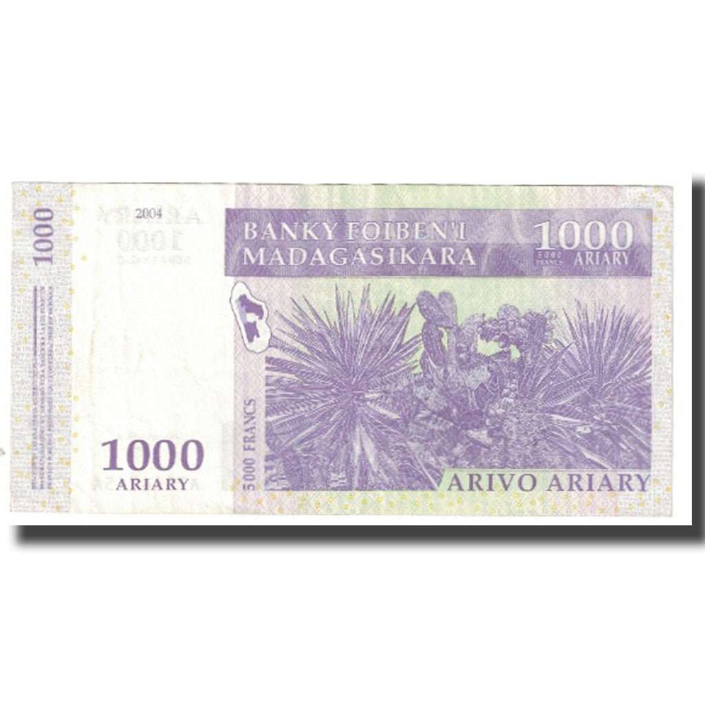 Banknote, Madagascar, 1000 Ariary, 2004, KM:89b, EF(40-45)