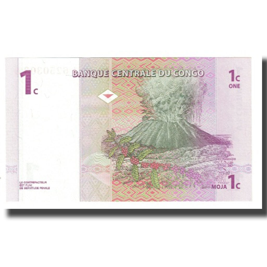 Banknot, Republika Demokratyczna Konga, 1 Centime, 1977, 1997-11-01, KM:80a