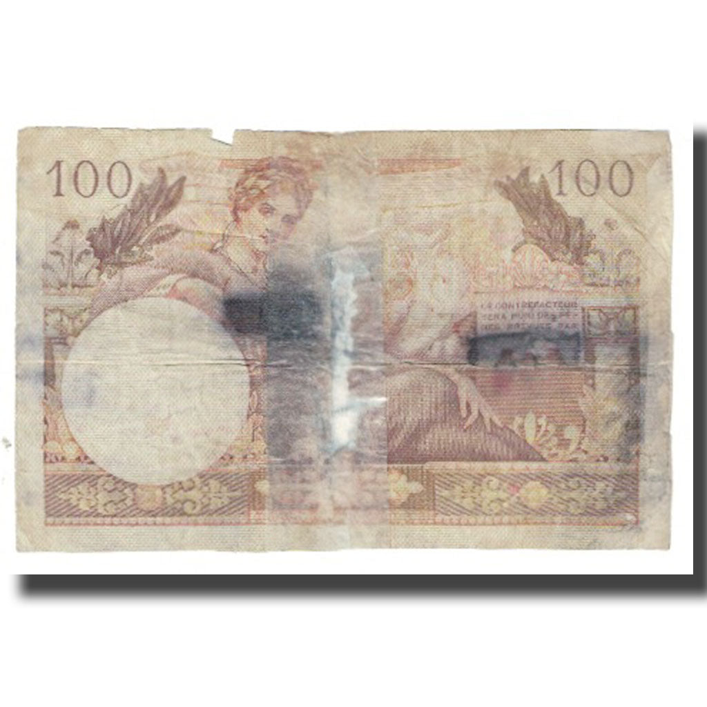 France, 100 Francs, 1947 French Treasury, P. Rousseau and R. Favre-Gilly, FAUSSE