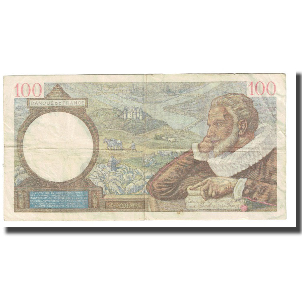 Frankreich, 100 Francs, Sully, 1939, P. Rousseau and R. Favre-Gilly, 1939-10-19