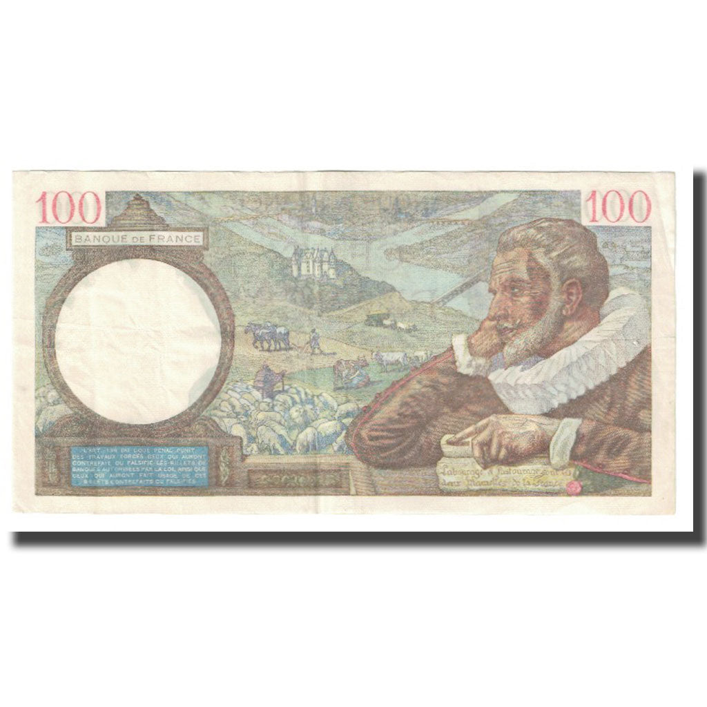France, 100 Francs, Sully, 1940, P. Rousseau and R. Favre-Gilly, 1940-05-16