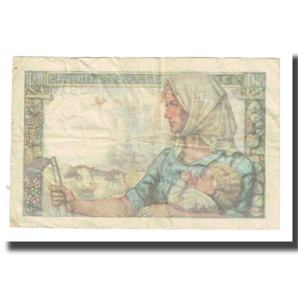 Francia, 10 Francs, Mineur, 1947, P. Rousseau and R. Favre-Gilly, 1947-10-30