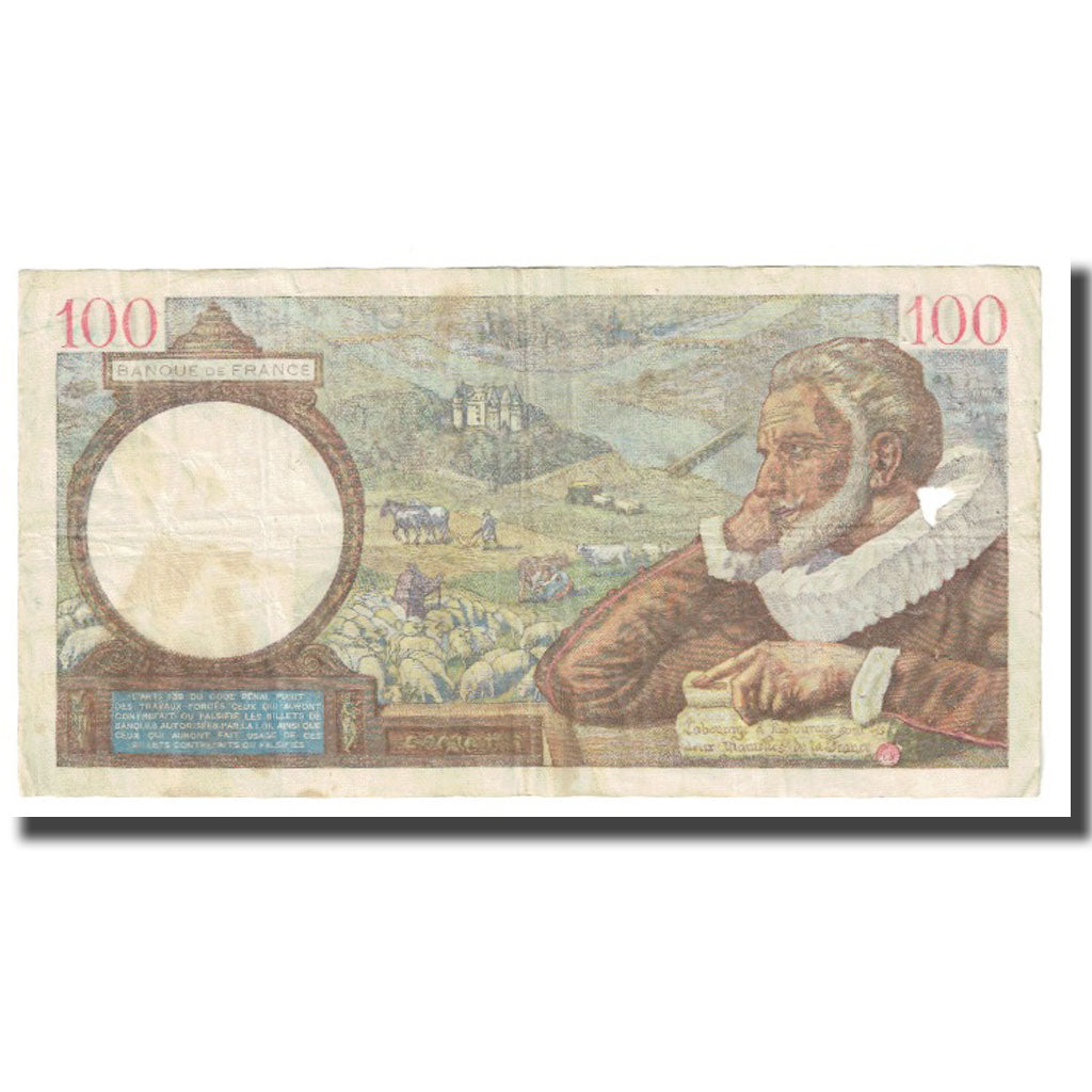 Frankreich, 100 Francs, Sully, 1940, P. Rousseau and R. Favre-Gilly, 1940-11-07