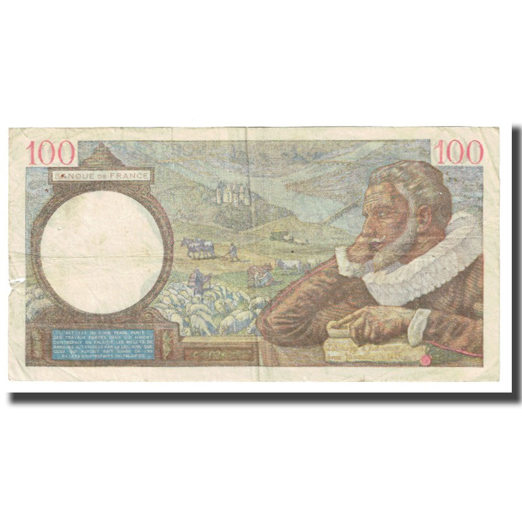 Frankrijk, 100 Francs, Sully, 1940, P. Rousseau and R. Favre-Gilly, 1940-08-08