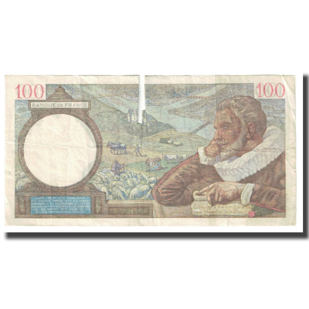Francia, 100 Francs, Sully, 1940, P. Rousseau and R. Favre-Gilly, 1940-05-16