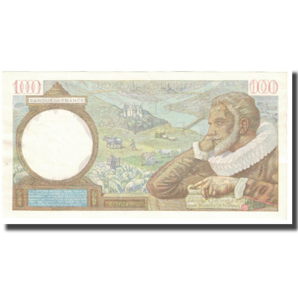 Francia, 100 Francs, Sully, 1941, P. Rousseau and R. Favre-Gilly, 1941-09-04