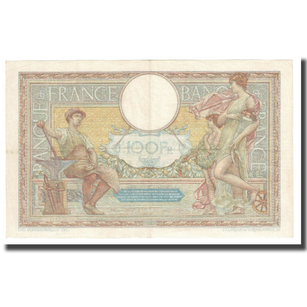 Francia, 100 Francs, Luc Olivier Merson, 1932, P. Rousseau and R. Favre-Gilly