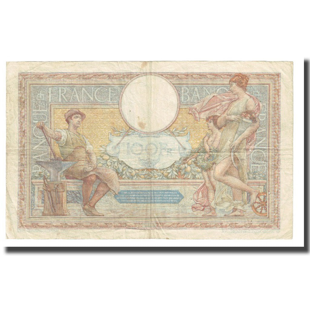 Francia, 100 Francs, Luc Olivier Merson, 1934, P. Rousseau and R. Favre-Gilly