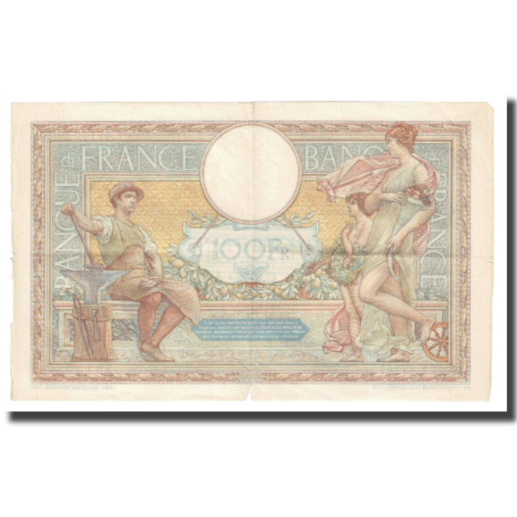 Francia, 100 Francs, Luc Olivier Merson, 1935, P. Rousseau and R. Favre-Gilly