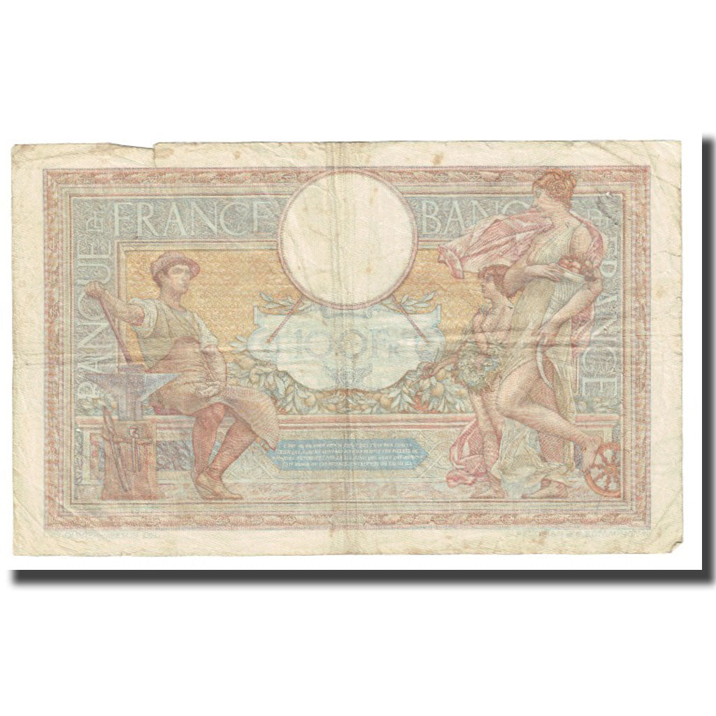 France, 100 Francs, Luc Olivier Merson, 1939, P. Rousseau and R. Favre-Gilly