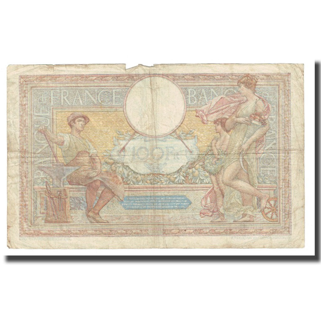 Frankreich, 100 Francs, Luc Olivier Merson, 1938, P. Rousseau and R.