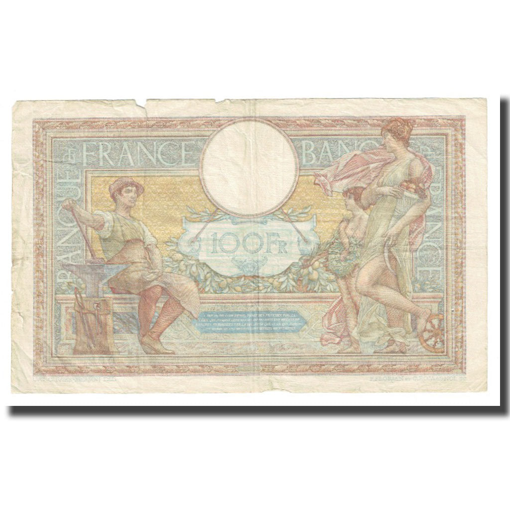 Francia, 100 Francs, Luc Olivier Merson, 1938, P. Rousseau and R. Favre-Gilly