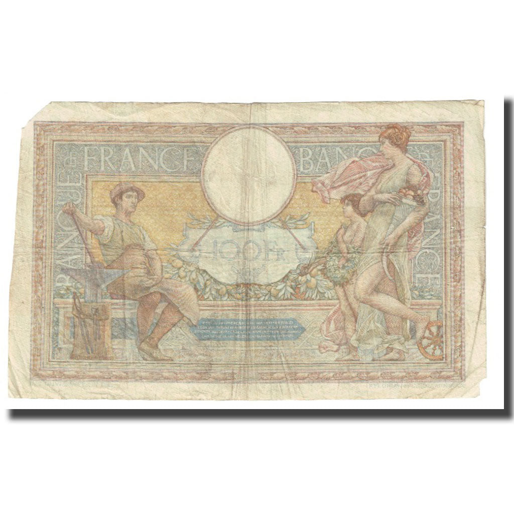 France, 100 Francs, Luc Olivier Merson, 1938, P. Rousseau and R. Favre-Gilly