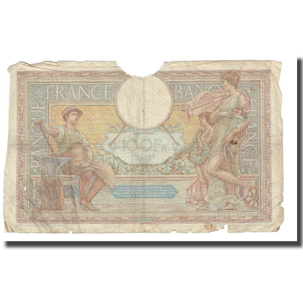 France, 100 Francs, Luc Olivier Merson, 1938, P. Rousseau and R. Favre-Gilly