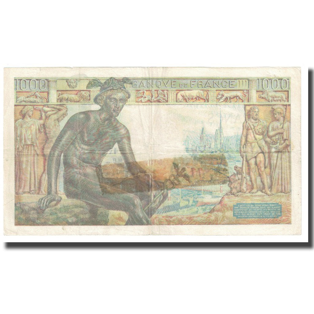 Francja, 1000 Francs, Déesse Déméter, 1942, P. Rousseau and R. Favre-Gilly