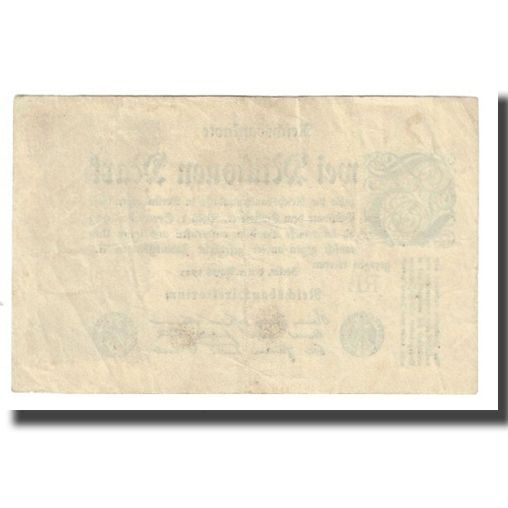 Banknote, Germany, 2 Millionen Mark, 1923, 1923-08-09, KM:104b, EF(40-45)