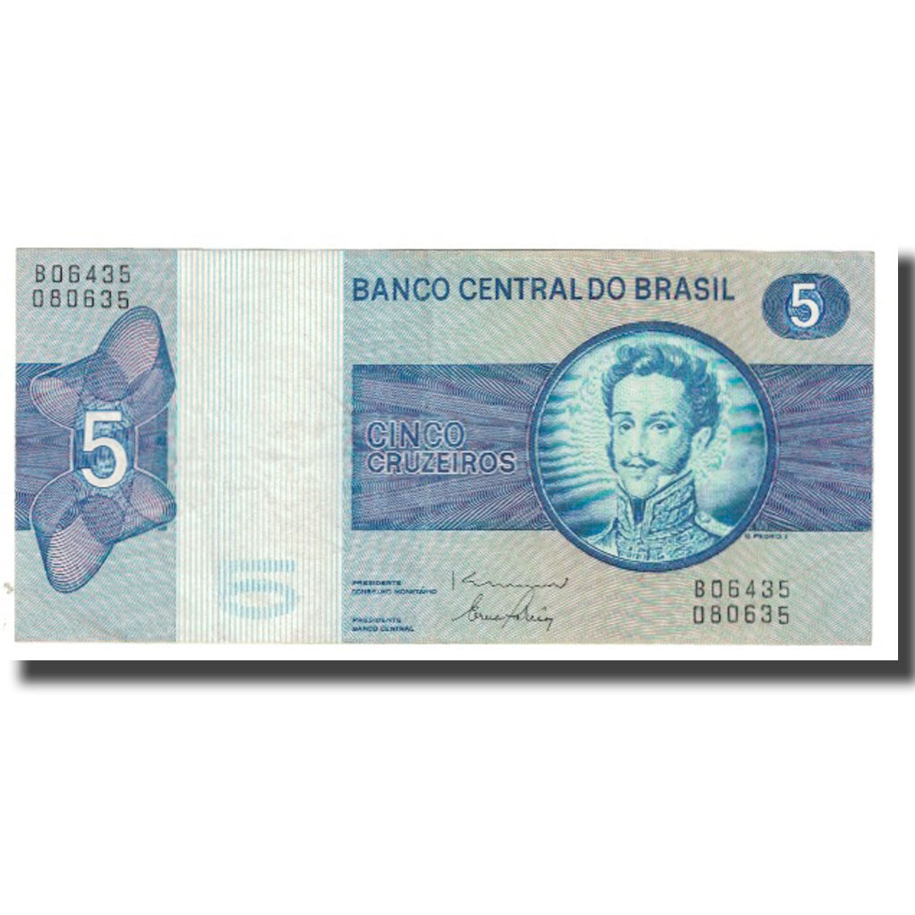 Banknote, Brazil, 5 Cruzeiros, KM:192b, AU(55-58)
