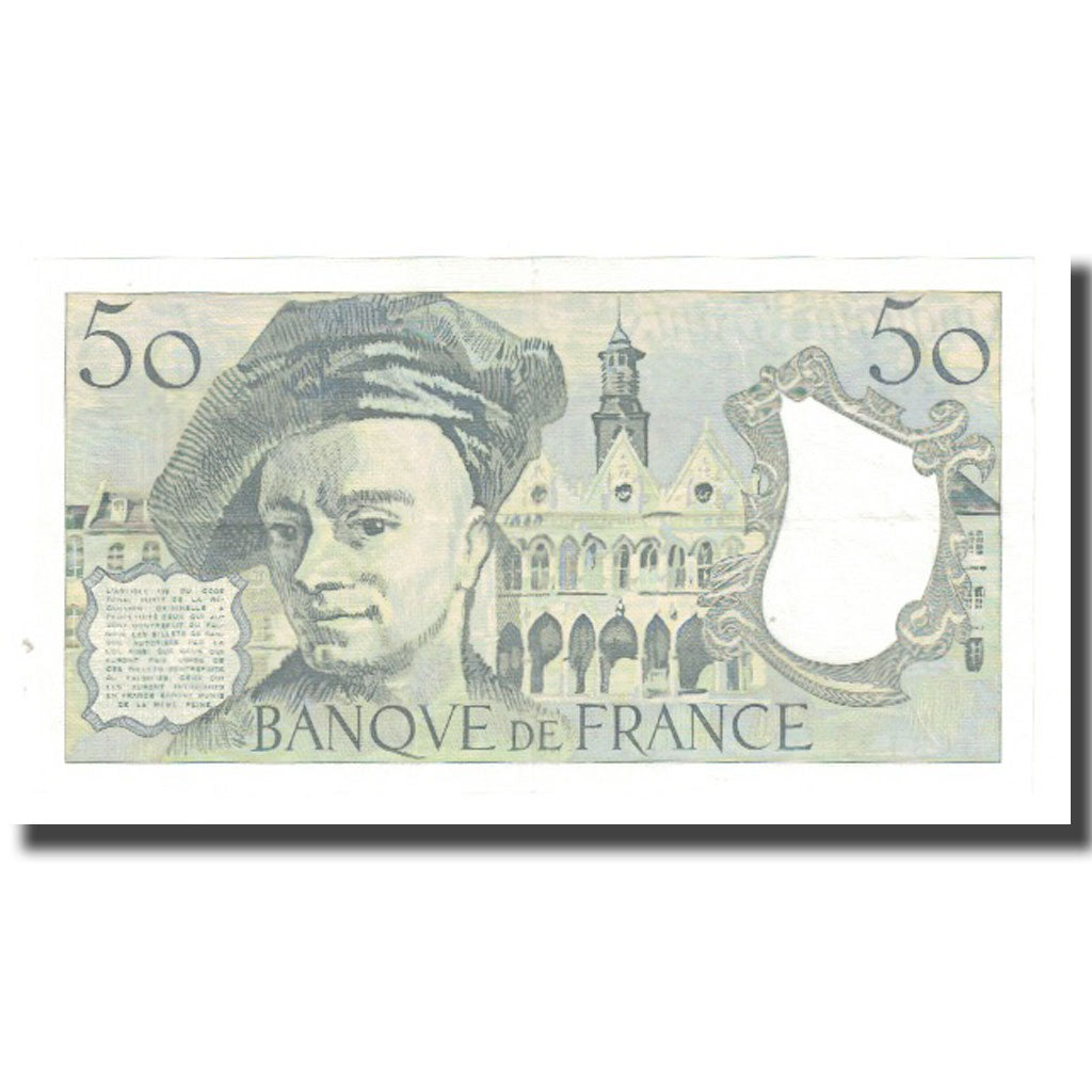 France, 50 Francs, Quentin de La Tour, 1990, STROHL TRONCHE DENTAUD, UNC(63)