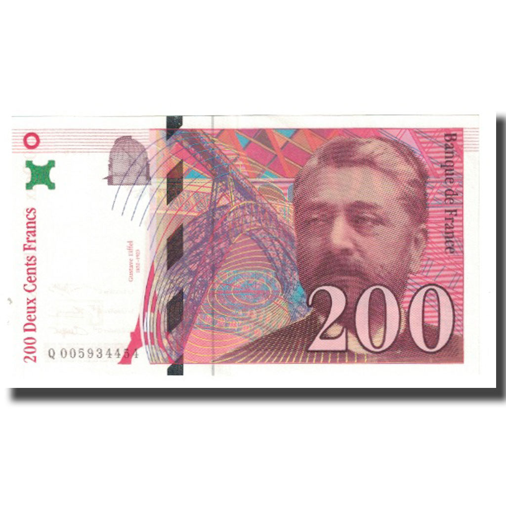 France, 200 Francs, Eiffel, 1996, BRUNEEL, BONARDIN, VIGIER, UNC(65-70)