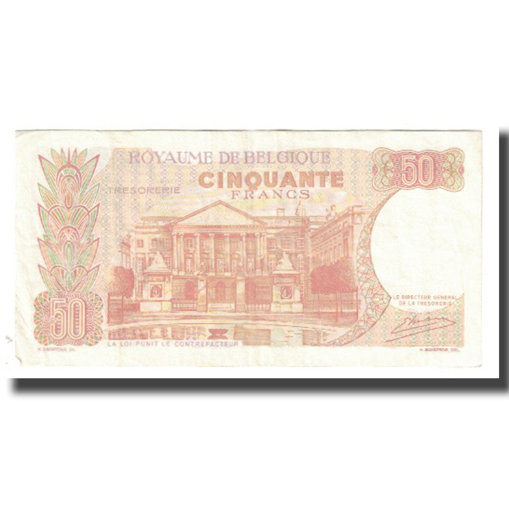 Banknot, Belgia, 50 Francs, 1966, 1966-05-16, KM:139, AU(55-58)