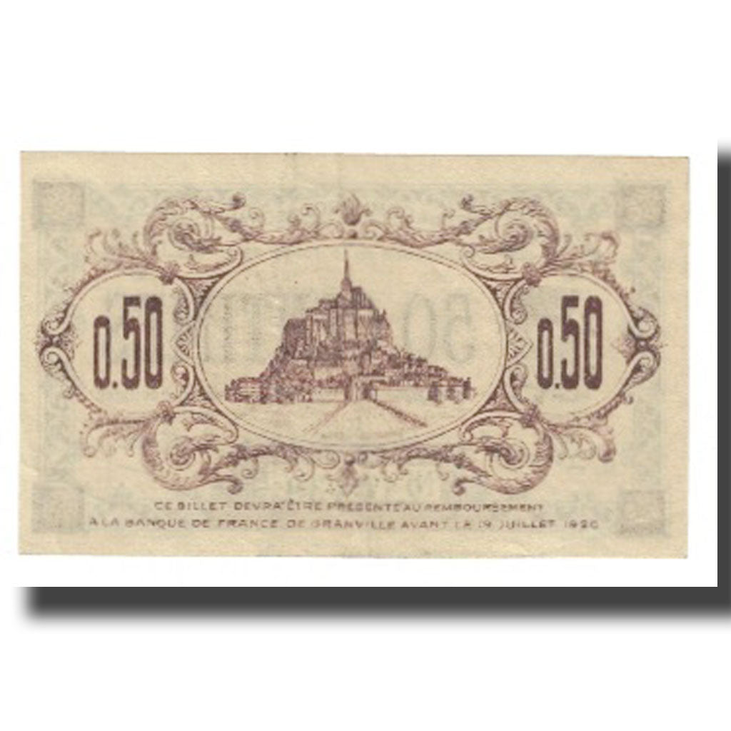 France, Granville, 50 Centimes, 1920, EF(40-45), Pirot:60-11