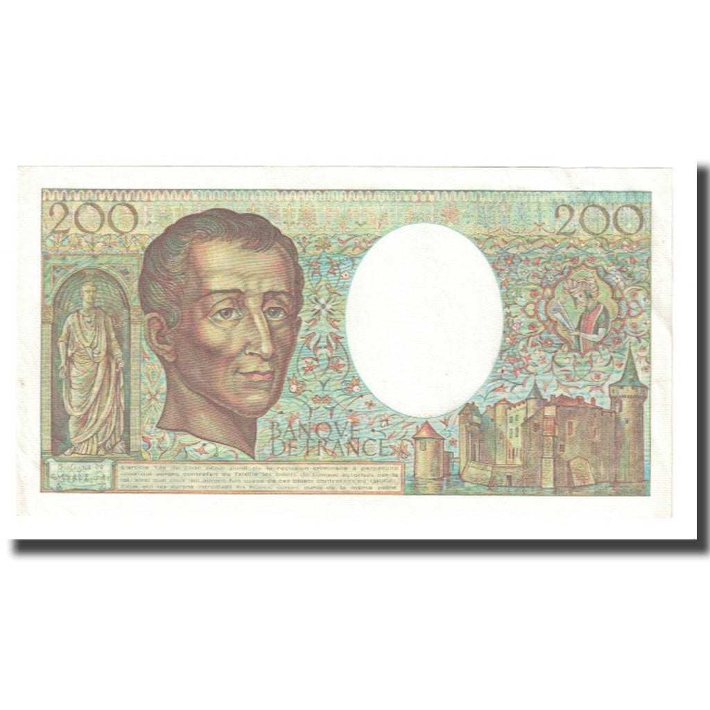 France, 200 Francs, Montesquieu, 1981, BRUNEEL BONNARDIN CHARRIAU, UNC(63)
