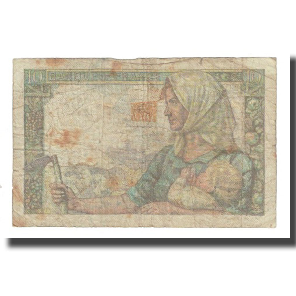Francia, 10 Francs, Mineur, 1942, P. Rousseau and R. Favre-Gilly, 1942-11-26, B