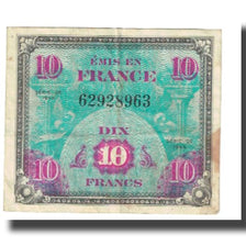 France, 10 Francs, Flag/France, 1944, VF(20-25), Fayette:VF18.01, KM:116a