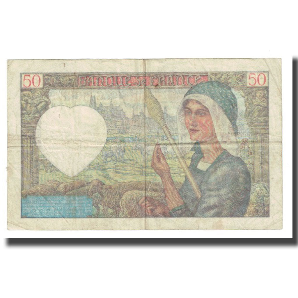 Frankreich, 50 Francs, Jacques Coeur, 1941, P. Rousseau and R. Favre-Gilly