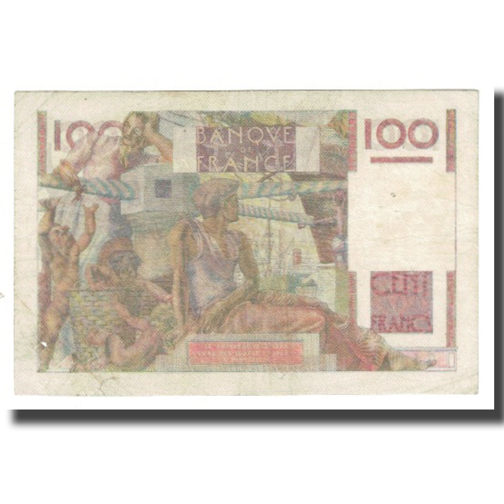 Frankreich, 100 Francs, Jeune Paysan, 1954, D AMBRIERES, GARGAM, 1954-03-04, S+