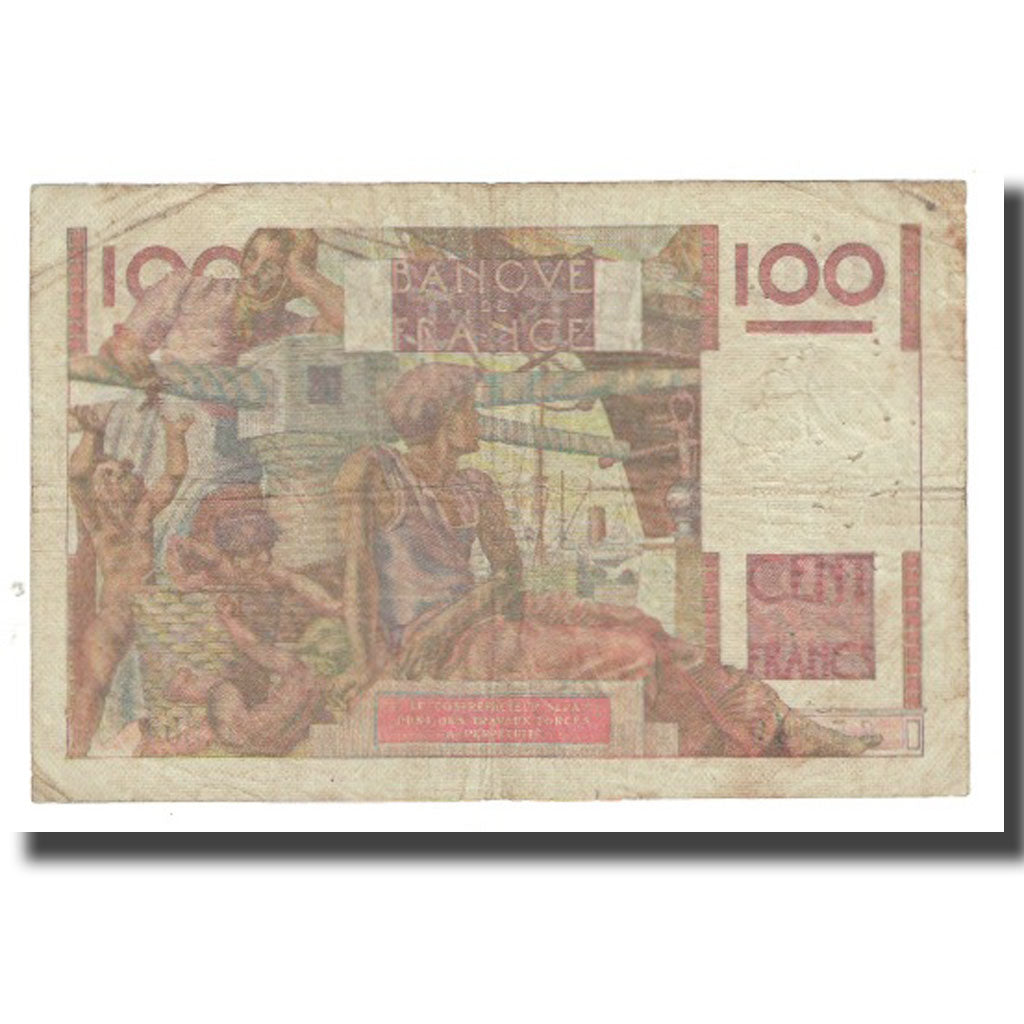 Frankrijk, 100 Francs, Jeune Paysan, 1953, D AMBRIERES, GARGAM, 1953-08-06, TB