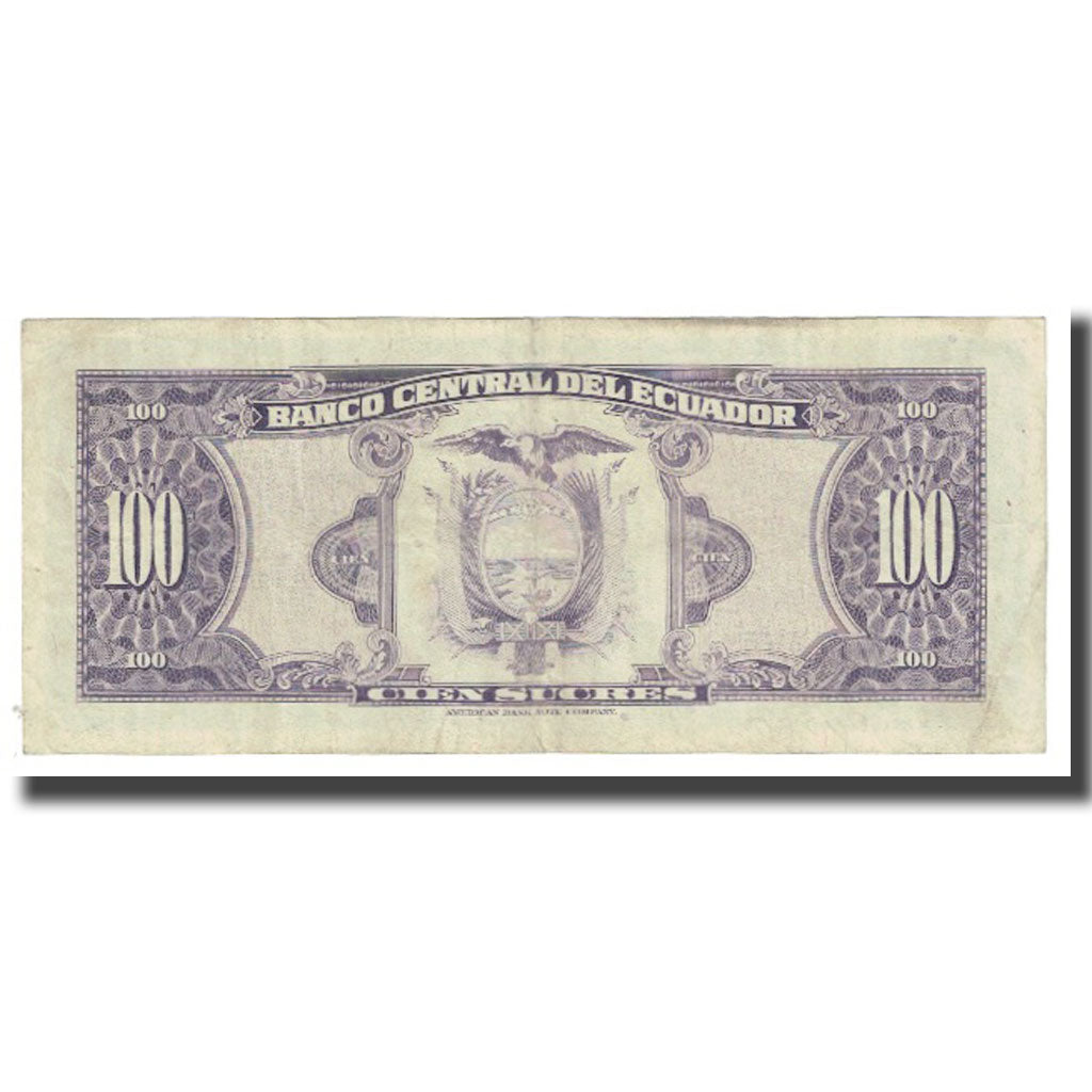 Banknote, Ecuador, 100 Sucres, 1980, 1980-05-24, KM:112a, EF(40-45)