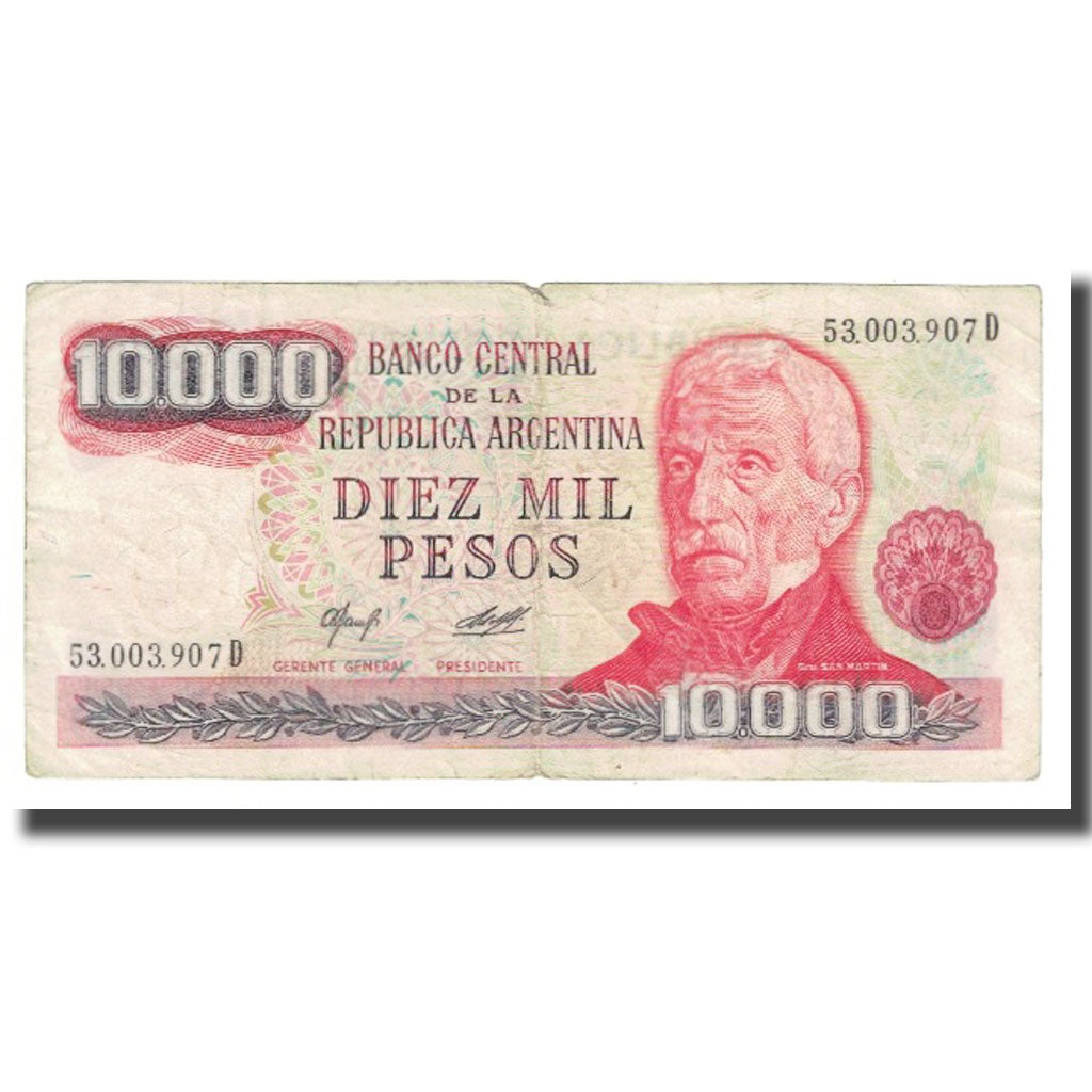 Billete, 10,000 Pesos, Argentina, KM:306b, BC