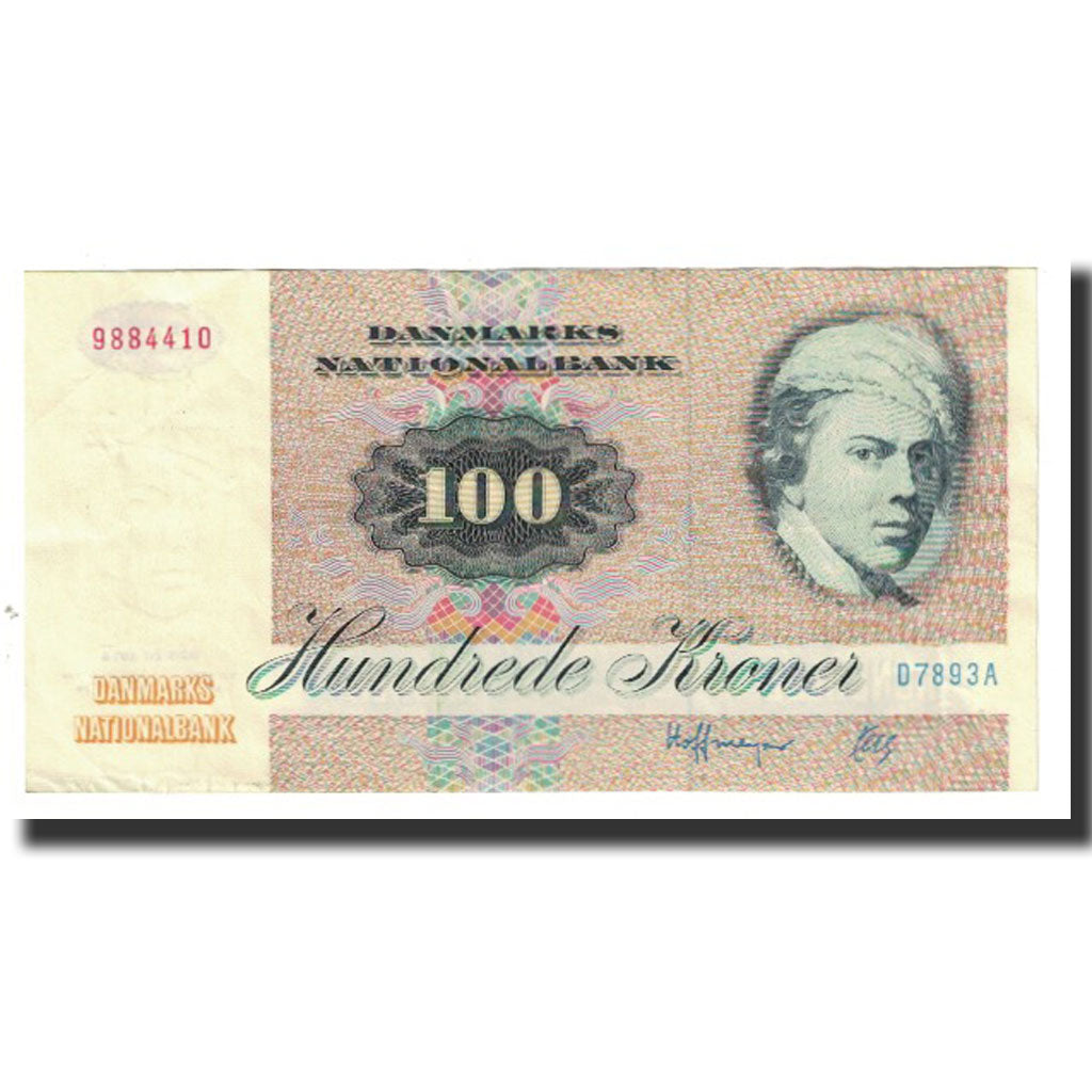 Billete, 100 Kroner, 1981, Dinamarca, KM:51h, MBC