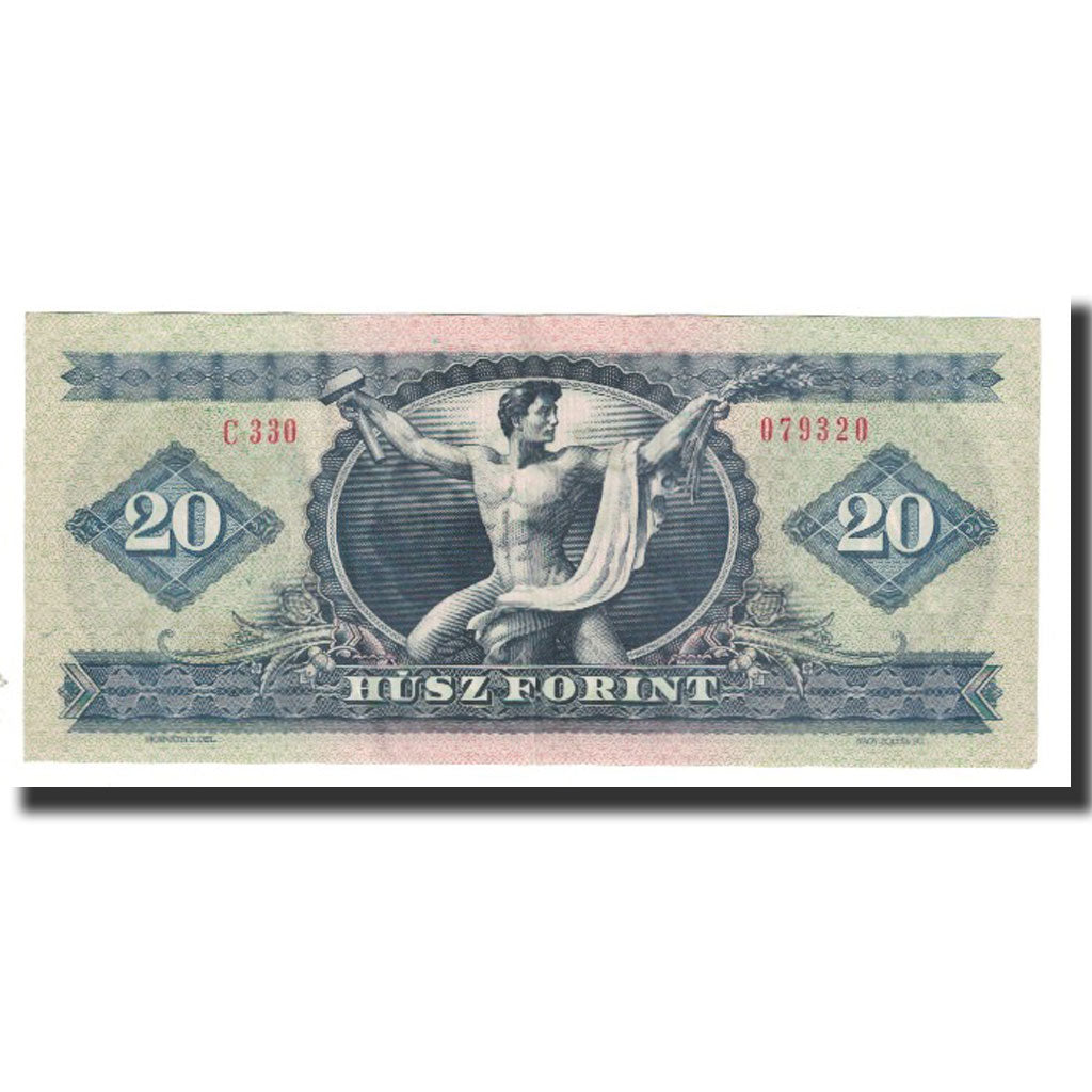 Banknote, Hungary, 20 Forint, 1975, 1975-10-28, KM:169g, AU(55-58)