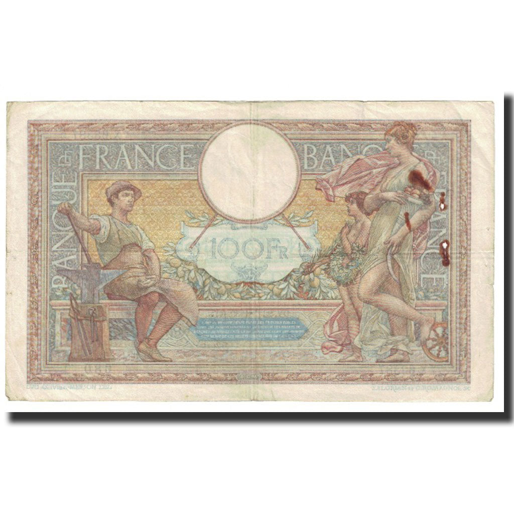 Frankrijk, 100 Francs, Luc Olivier Merson, 1939, P. Rousseau and R. Favre-Gilly
