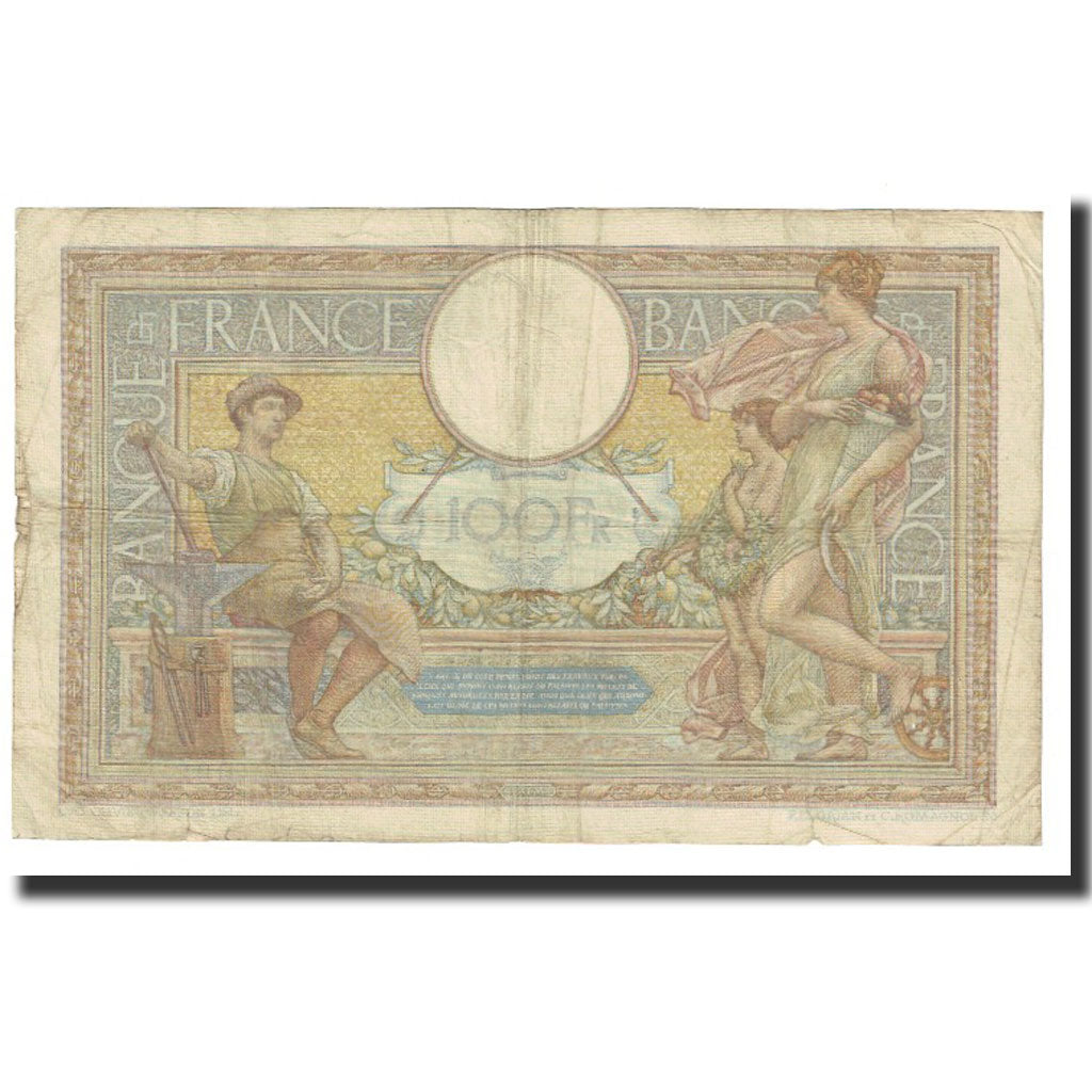 France, 100 Francs, Luc Olivier Merson, 1938, P. Rousseau and R. Favre-Gilly